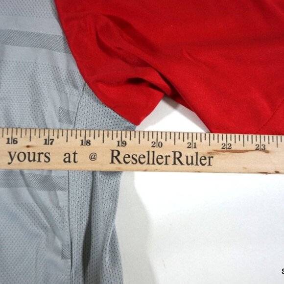 Nike Dri-Fit Arsenal Soccer Fly Emirates Jersey Men's Size Medium Grey Red Kit - Picture 9 of 10